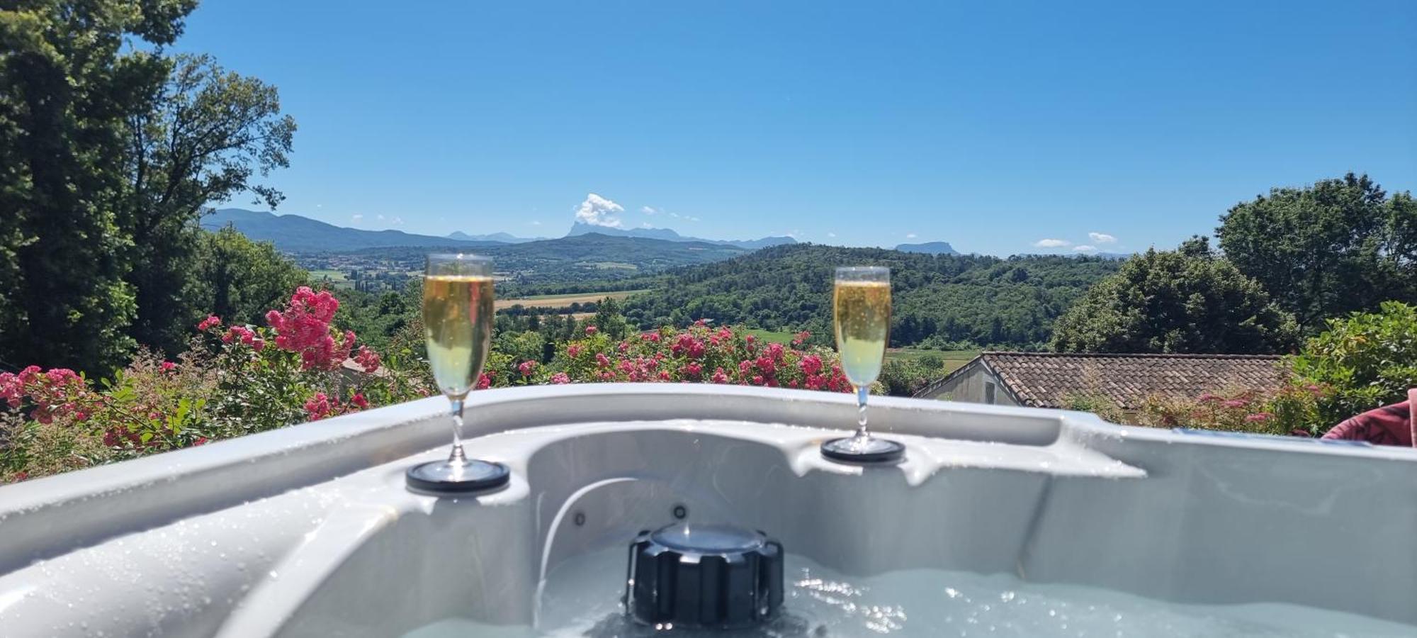 Le Silence Des Bois Sejour Romantique Et Bien-Etre Villa Étoile-sur-Rhône Esterno foto